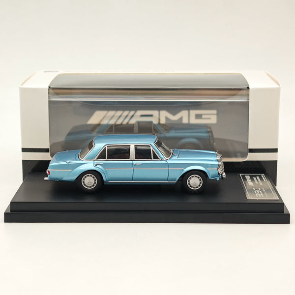 BSC 1:64 Mercedes Benz 300SEL W109 AMG Blue Diecast Car Model Toy Collections