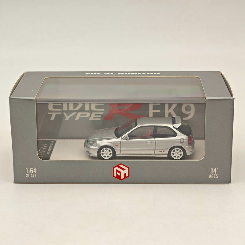 1/64 FH Honda Civic Type R EK9 Silver Diecast Models Car Toy Limited Collection