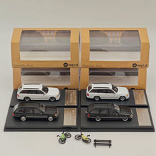 Brand New Mortal 1:64 Mercedes-Benz S124 Travel Diecast Toys Models Collection Gifts White/Black