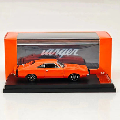 1:64 Mini Forge 1969 Charger R/T Red Diecast Metal Car Limited Collection