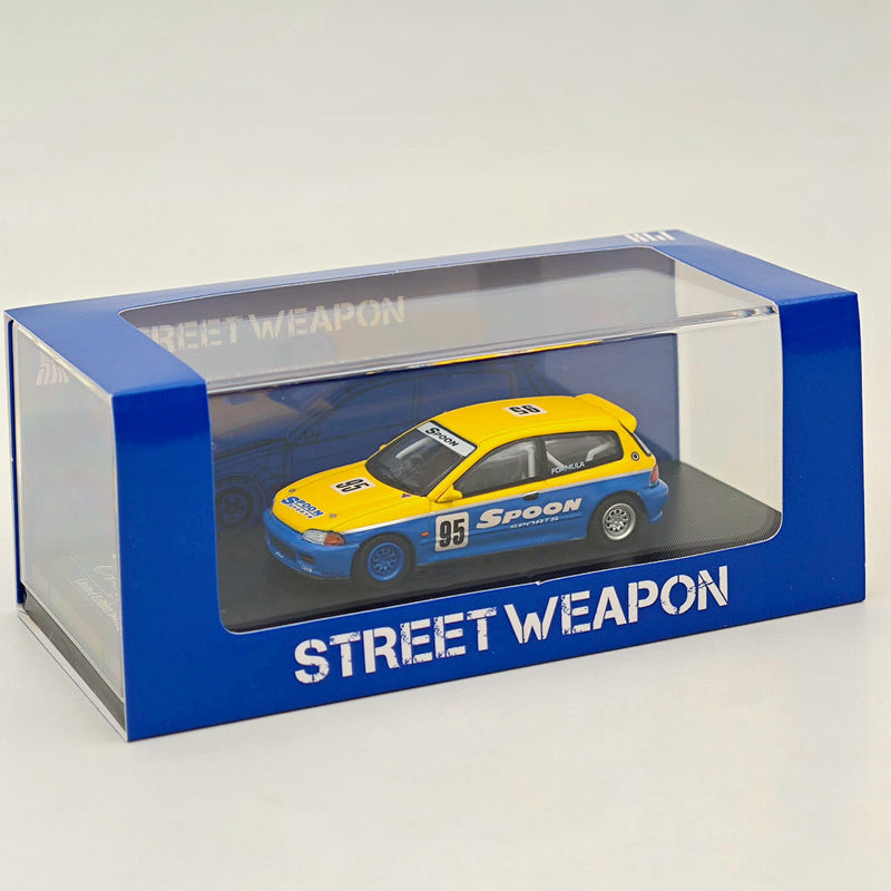 STREET WEAPON 1/64 Honda Civic EG6 Diecast Model Car-Spoon