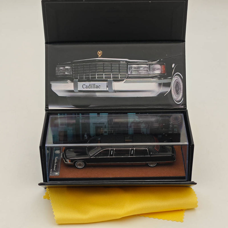 1/64 Cadillac Fleetwood extended edition Black Alloy Diecast Models Car Collection