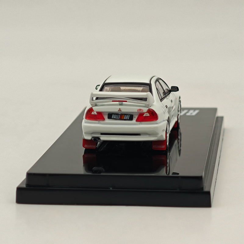 Hobby Japan 1/64 Mitsubishi Lancer RS Evolution VI HJ643033BW White Diecast