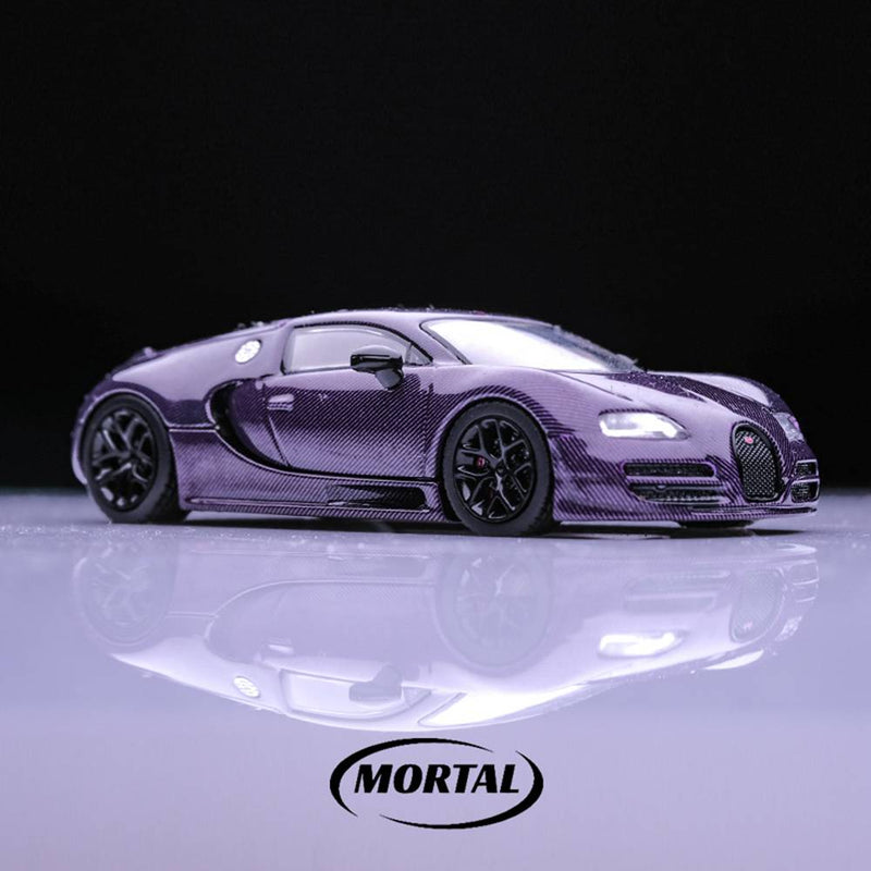 Pre-sale Mortal 1:64 Bugatti Veyron Super Sport Diecast Toys Car Models Collection Gifts Detachable Back Cover