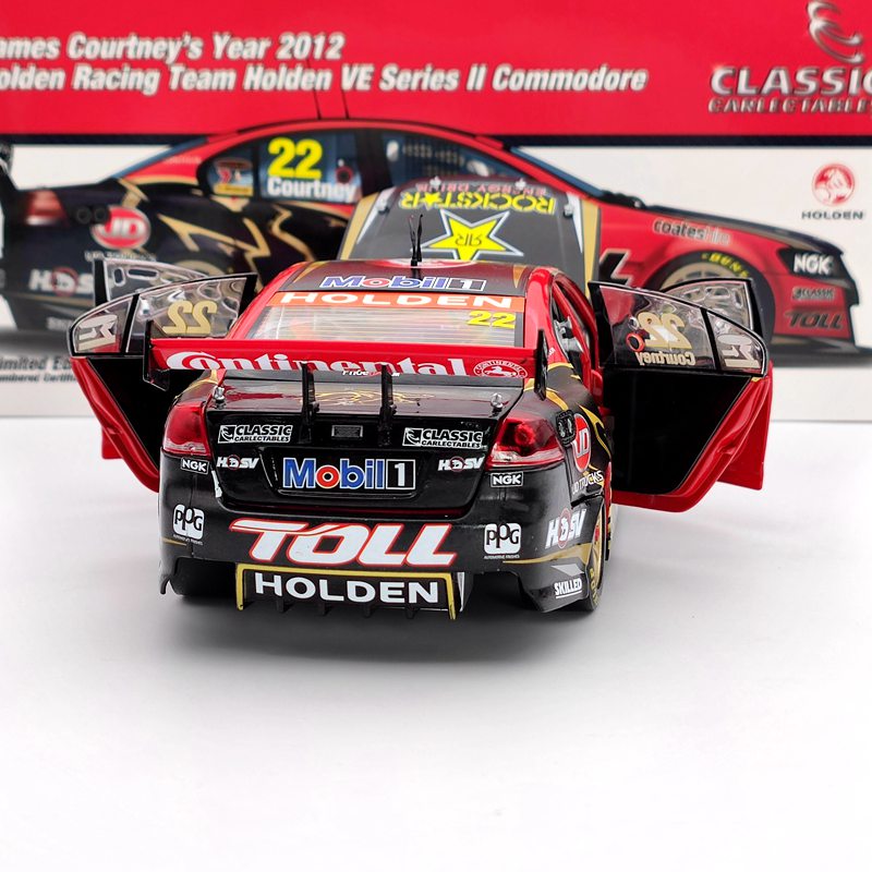 Classic 1:18 James Courtney's 2012 Holden VE Series II Commodore #22 18501 Diecast Collectible Model Used