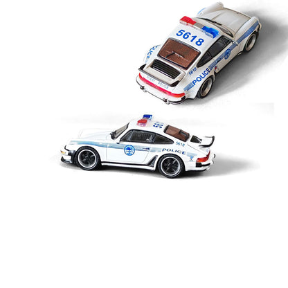 Pre-order 1:64 Rhino Model 911 Turbo 930 Miami Police Department Diecast Model Car