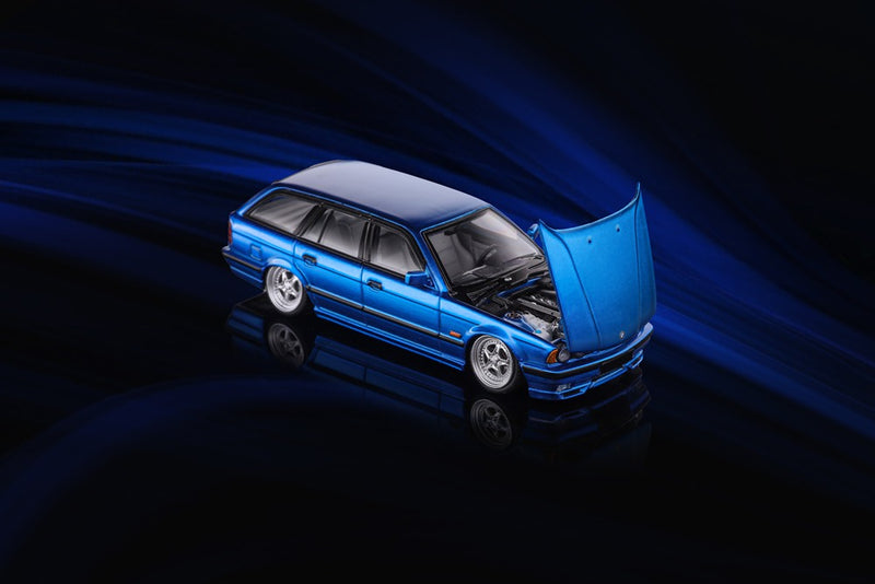 Pre-sale Mortal 1:64 M5 E34 TOURING Wagon Openable Hood Diecast Toys Car Models Hobby Collection Gifts