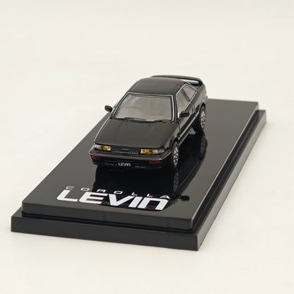 Hobby Japan 1/64 Toyota COROLLA LEVIN GT APEX AE92 Noir Métallisé HJ641059ABK Modèle de Voiture Moulé Sous Pression Collection Limitée 