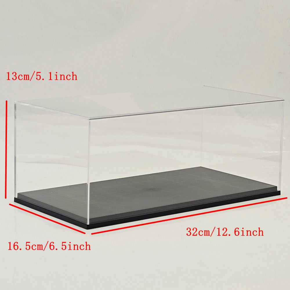 1:18 Diecast Model Display Box Acrylic Protector Dustproof Carbon Fiber Base