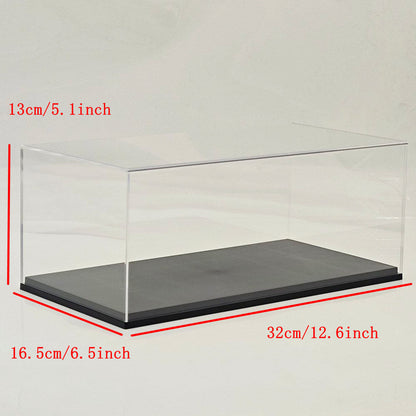 1:18 Diecast Model Display Box Acrylic Protector Dustproof Carbon Fiber Base