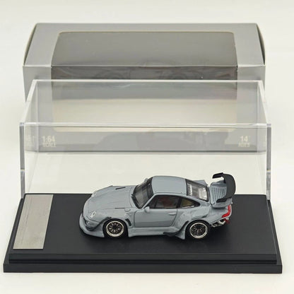 1:64 SW 993 911 Cement Grey Low & High Wing Diecast Model Car Collectible