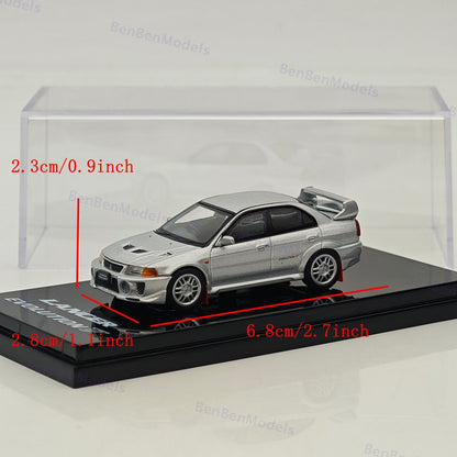 Hobby Japan 1/64 Mitsubishi Lancer GSR Evolution V (CP9A)1998 Silver HJ642032AS