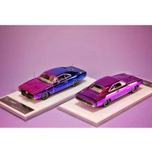 Maquette de voiture moulée sous pression LS Model 1:64 1969 Chargr Hazzard General Lee Édition Limitée Chrome Violet et Chrome Illusion