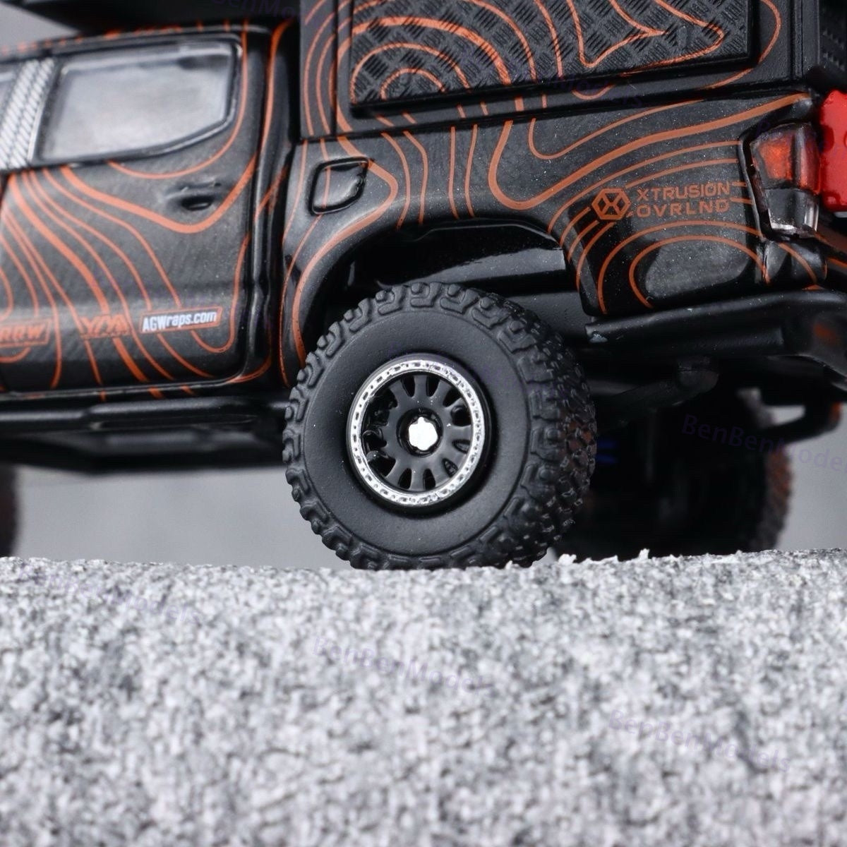 Model 1:64 Collectible Toyota Tacoma Off-Road Camper GCD Car Diecast Gifts