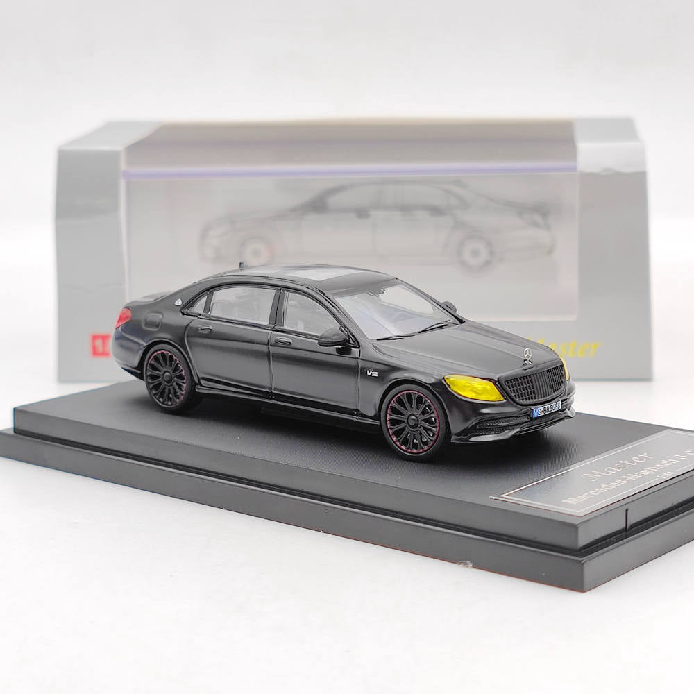 Prévente Master 1/64 Mercedes Benz Maybach Classe S S560 Jouets moulés sous pression Modèles de voitures Collection automatique Cadeau Noir 
