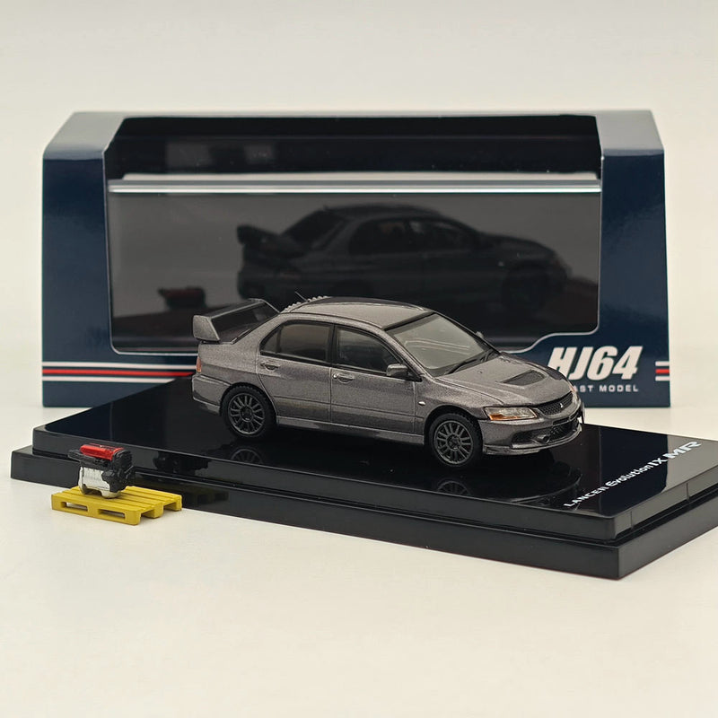 1/64 Hobby Japan Mitsubishi Lancer GSR Evolution IX MR HJ647054MP Gray Diecast