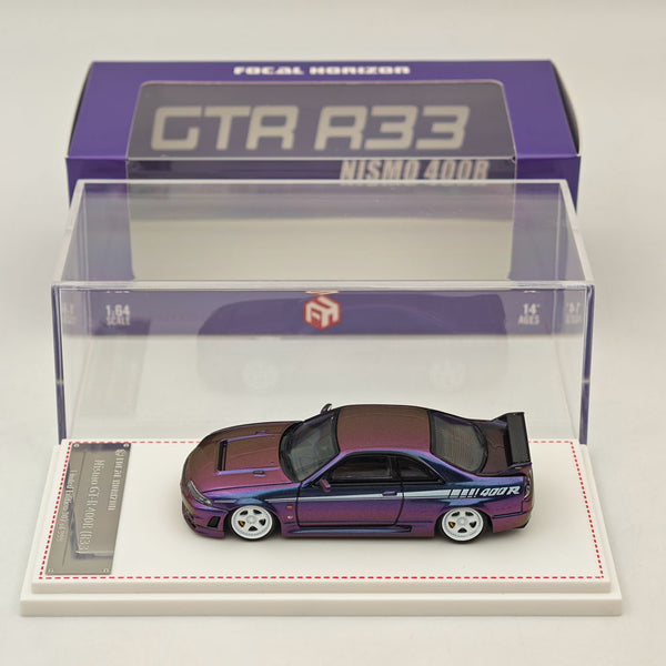 FH 1/64 Nissan Skyline GTR R33 Nismo 400R Magic Purple Diecast Models Collection