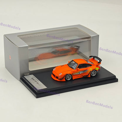1/64 SW 993 Low tail Orange Speed and Furious Diecast Metal Car