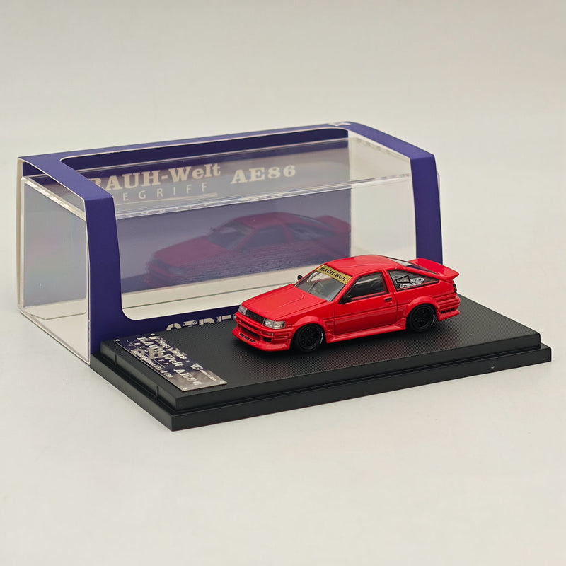 SW 1/64 RAUH-Welt RWB AE86 BELLEZZA Diecast Models Car Limited Collection Red