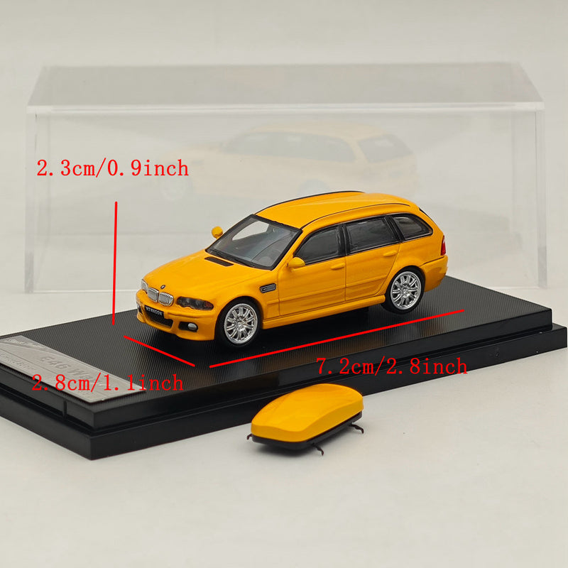 1:64 Stance Hunters E46 Wagon Diecast Model Car Limited Collection Yellow