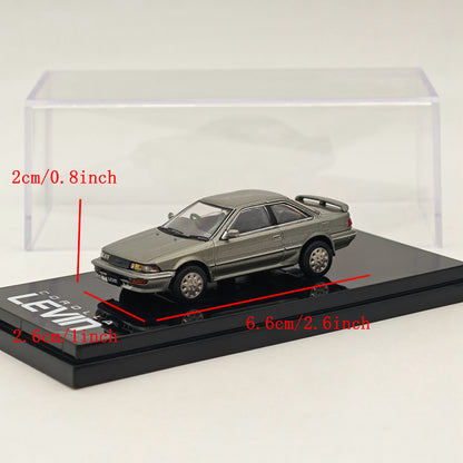 Modèle réduit de voiture moulée sous pression Toyota COROLLA LEVIN GT APEX AE92 grisâtre Hobby Japan 1/64 