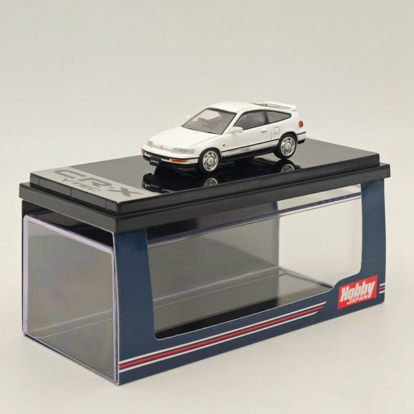 1/64 Hobby Japan Honda CR-X SiR (EF8) 1989 VTEC with Engine Display Model White Diecast Car Limited Collection Auto Toys Gift