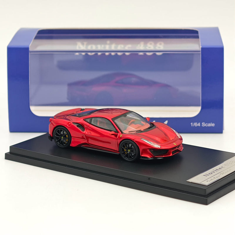 Ichilan 1:64 Novitec 488 Pista Racing Sports Diecast Car Model Toy Collections