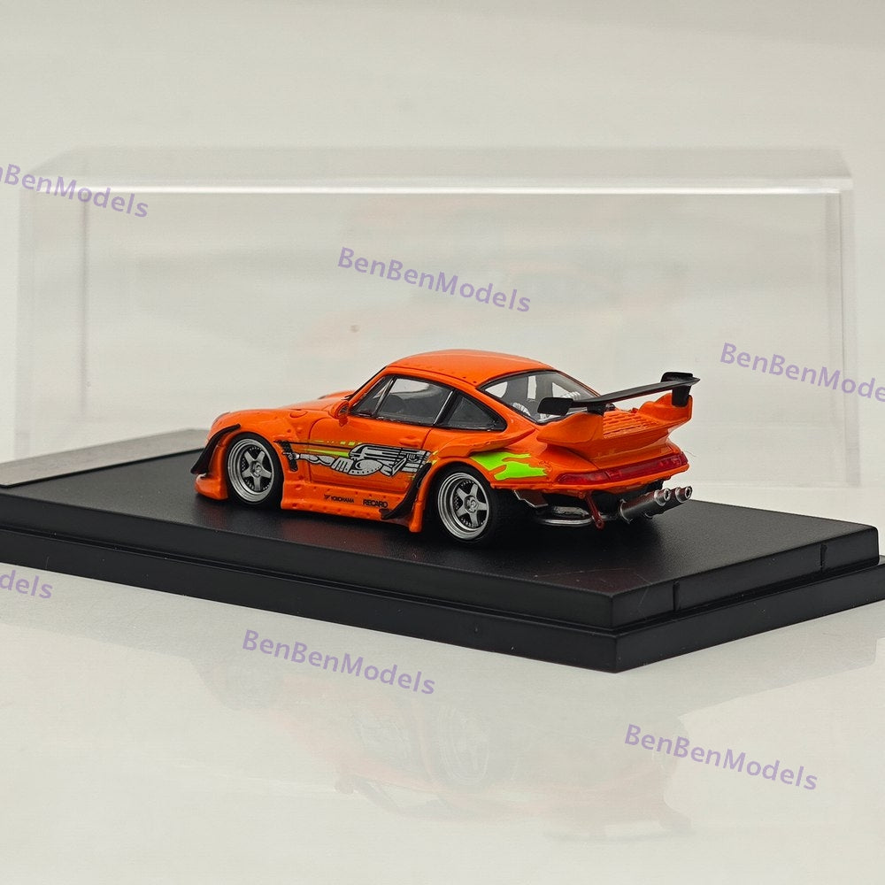 1/64 SW 993 Low tail Orange Speed and Furious Diecast Metal Car