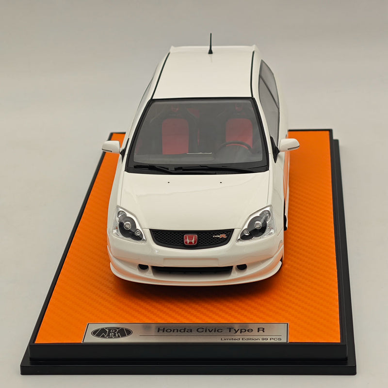 RAM Collectibles 1/18 Honda Civic Ep3 Type R Championship 2004 White RM-0015 Resin Model Car Limited Collection