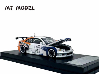 MJ 1:64 Scale M3 GTR E46 NFSA Need for Speed: Assemble Livery Metal Diecast Toys Models Car Collection Miniature Hobby Gifts