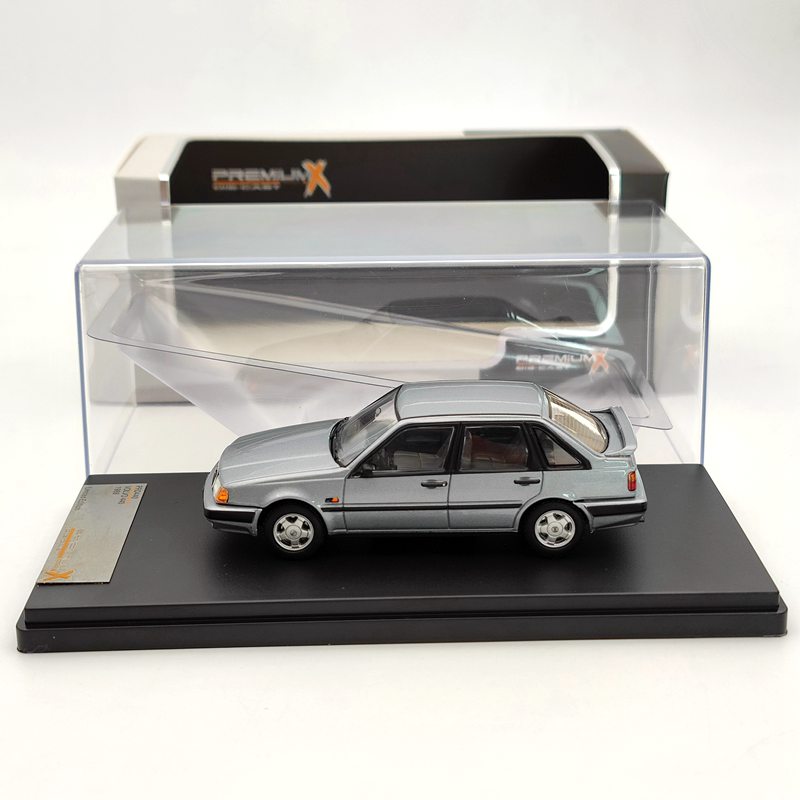 Premium X 1:43 Volvo 440 1988 Grey PRD440 Diecast Models Car Limited Collection Toys Gift