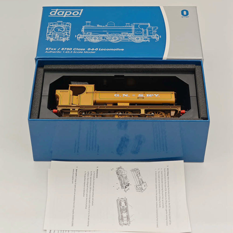 Dapol 7S-007-009 O Gauge 57xx Class Pannier Ex 5775 GNSR Lined Caramel 21DCC- Railways