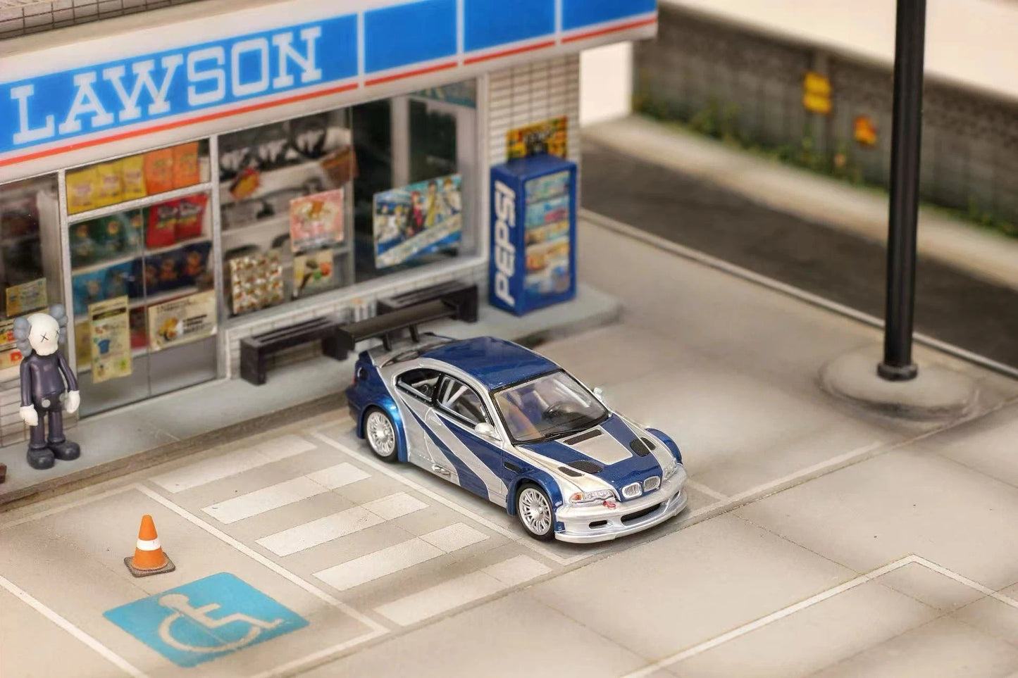 In Stock Ghost Player 1:64 E46 M3 GTR NFS Open Hood & Trunk Diecast Model Car Limited Collection