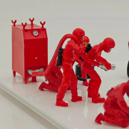 1/43 Scale F1 Pit Crew Resin Figures 12pcs Set for Racing Car Model Diorama