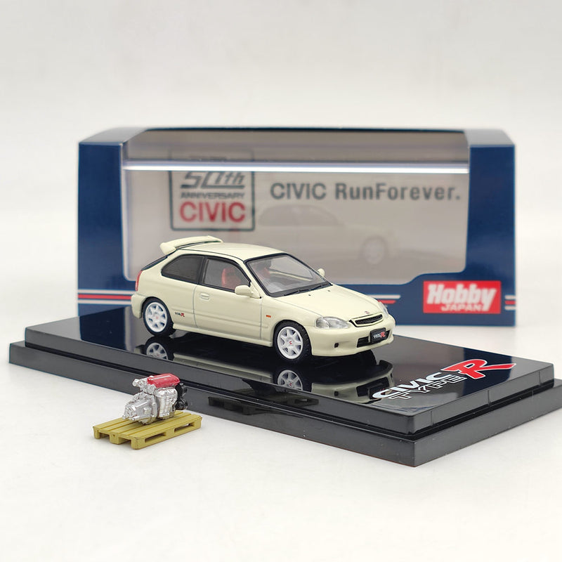 Hobby Japan HJ642016W 1/64 Honda Civic TYPE R (EK9) With Engine Display Model