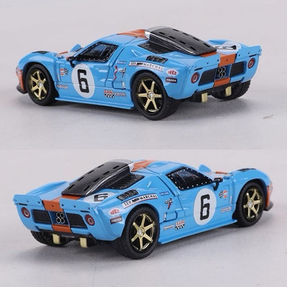 RM 1:64 GT40 Racing Diecast Toys Car Model - Magnetic Hood Collectible gift Blue