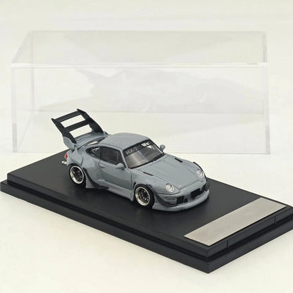 1:64 SW 993 911 Cement Grey Low & High Wing Diecast Model Car Collectible