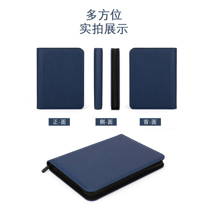 Multi Pocket PU Leather Zipper Card Album for PTCG CCG OCG TCG Sports Trading Cards Storage