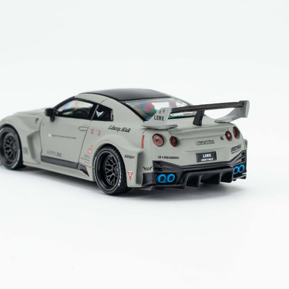Minigt 1:64 GT R 35gt rr Combat Gray Lbwk Modified Alloy Car Model 1248
