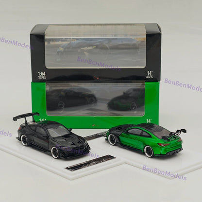SW 1/64 M4 G82 GTR Flossmann Full Widebody Kit Diecast Model Car Limited Edition