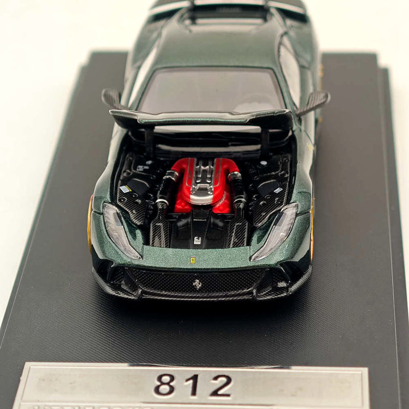 Little Toys 1/64 Ferrari 812 V12 Novitec Alloy Models Car Collection Green