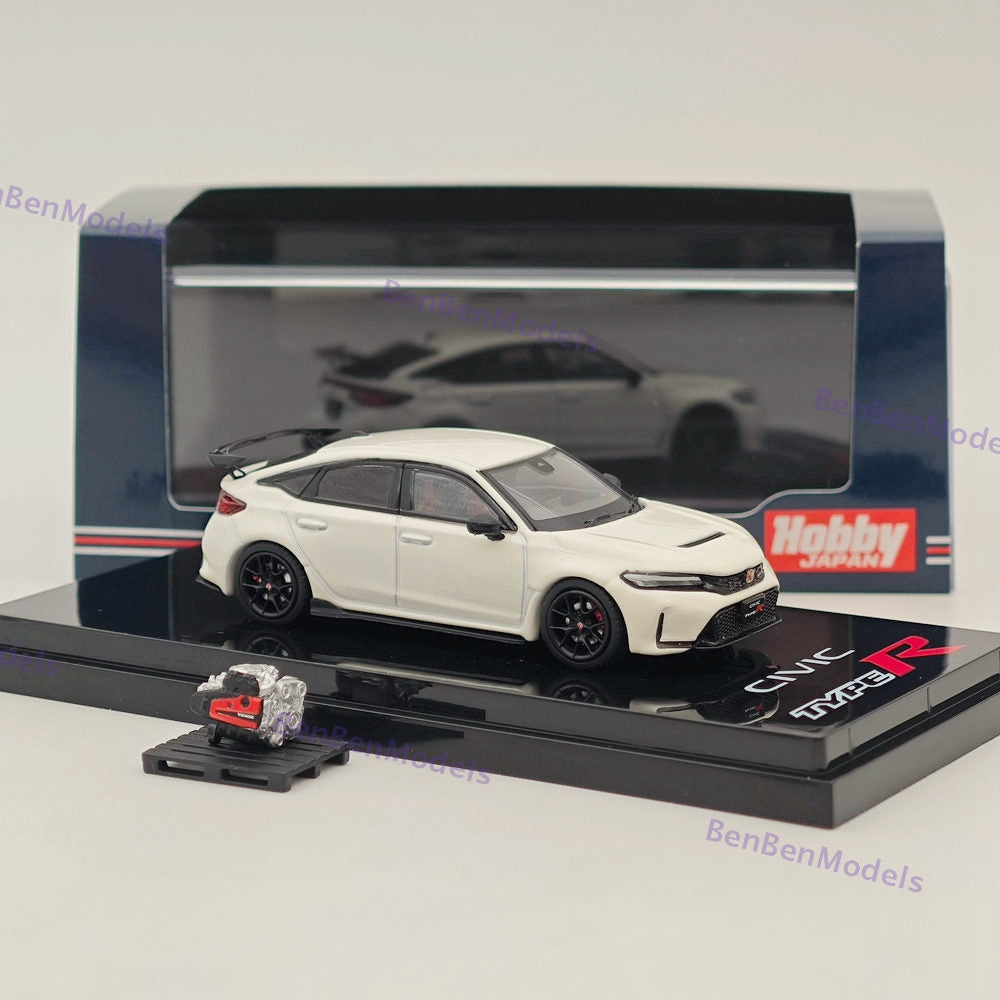 1:64 Hobby Japan CIVIC TYPE R (FL5) White with Engine Display Model Championship