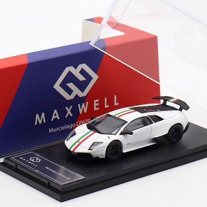 HRM 1:64 Lamborghini PK Murciélago LP640 Modèle Alliage Capot Ouvrant Grande Pièce de Collection Blanc