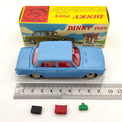 1:43 Atlas DINKY TOYS 523 SIMCA 1500 Diecast Models Collection Blue Used