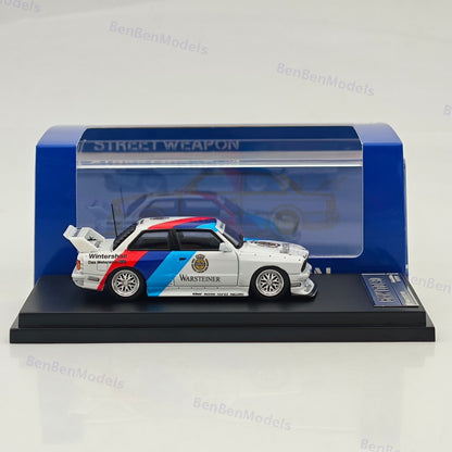 1/64 SW BMW LTO E30 M3 - Warsteiner Racing White Diecast Model Car Collection
