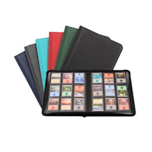 Multi Pocket PU Leather Zipper Card Album for PTCG CCG OCG TCG Sports Trading Cards Storage