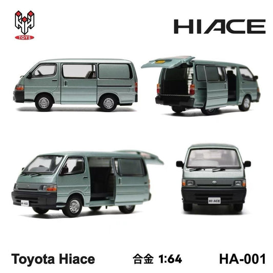 HH Toys 1:64 Hiace Van Hong Kong Show Exclusive Diecast Van Model HA‑001 Model