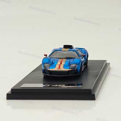 RM 1:64 Blue Ford GT40 Racing Sports Model Diecast Metal Car Gift Collection