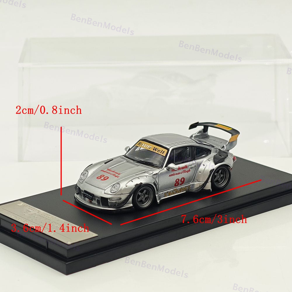1/64 SW Porsche RWB 993 #89 RAUH-Welt Wide Body Modification Diecast Model Car