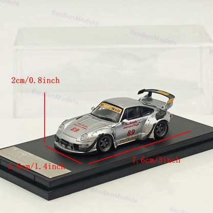 1/64 SW Porsche RWB 993 #89 RAUH-Welt Wide Body Modification Diecast Model Car